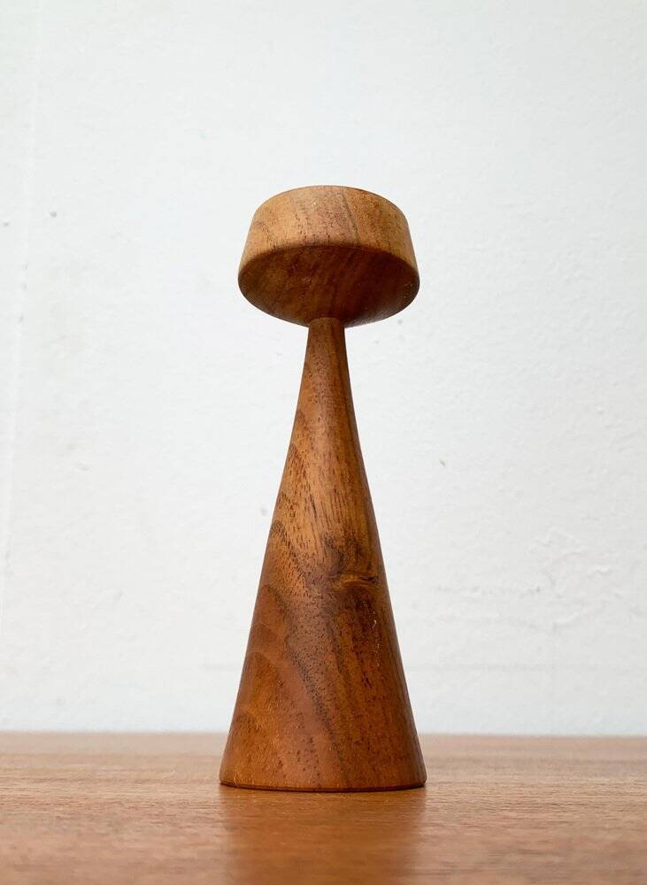 Danish Teak Candle Holder from the Mid-Century, 1960s