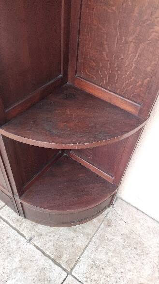 Large modular vintage display cabinet pierre cruiege for martin du