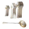 Silver metal cutlery part (36 pieces)