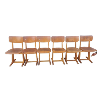 6 vintage casala chair 60s