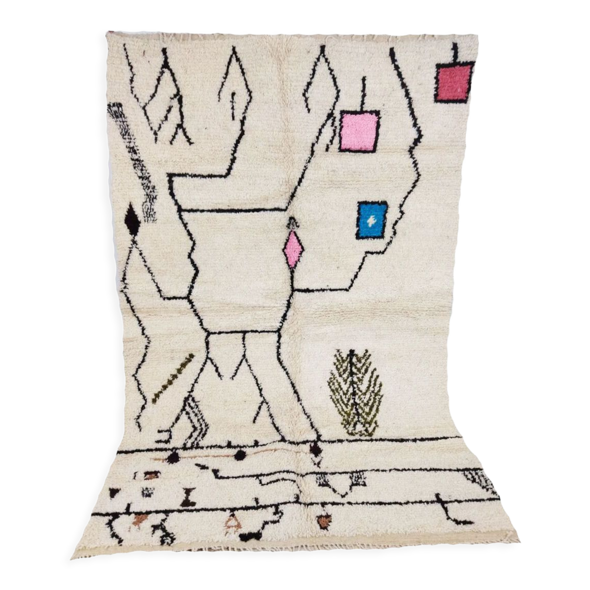 Moroccan berber carpet 244x164cm