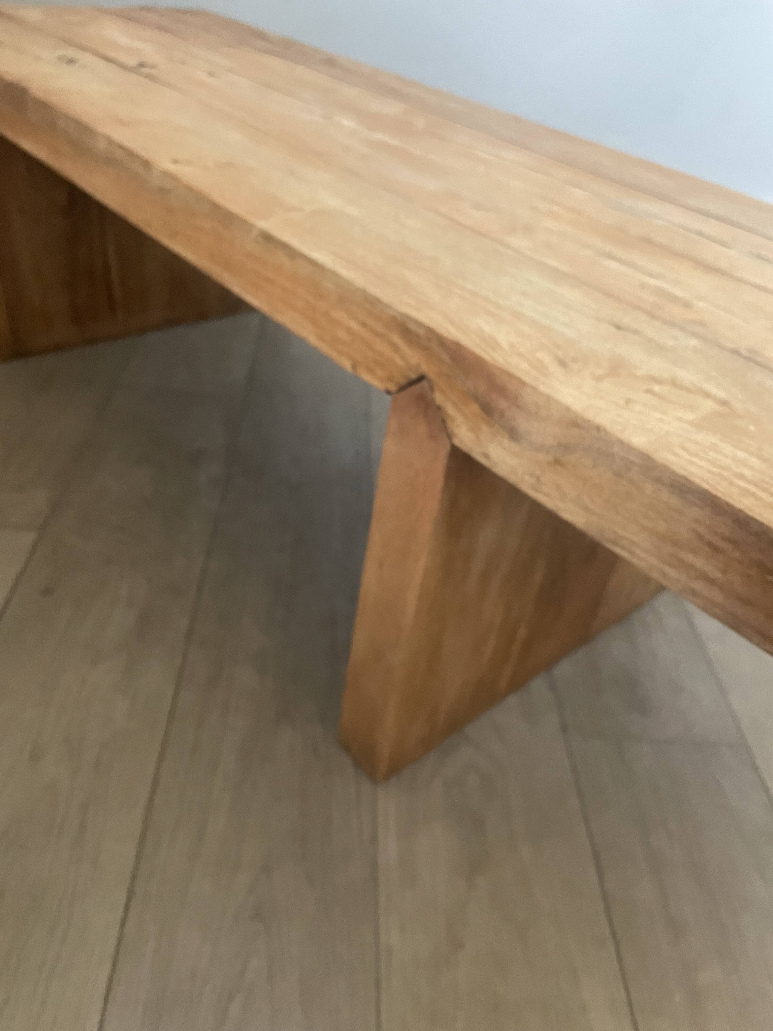 Coffee table in the style of Pierre Chapo.