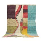 Handmade wool Berber rug 274 X 200 CM