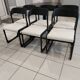 Suite of 6 chairs Sleigh Baumann vintage 1970s