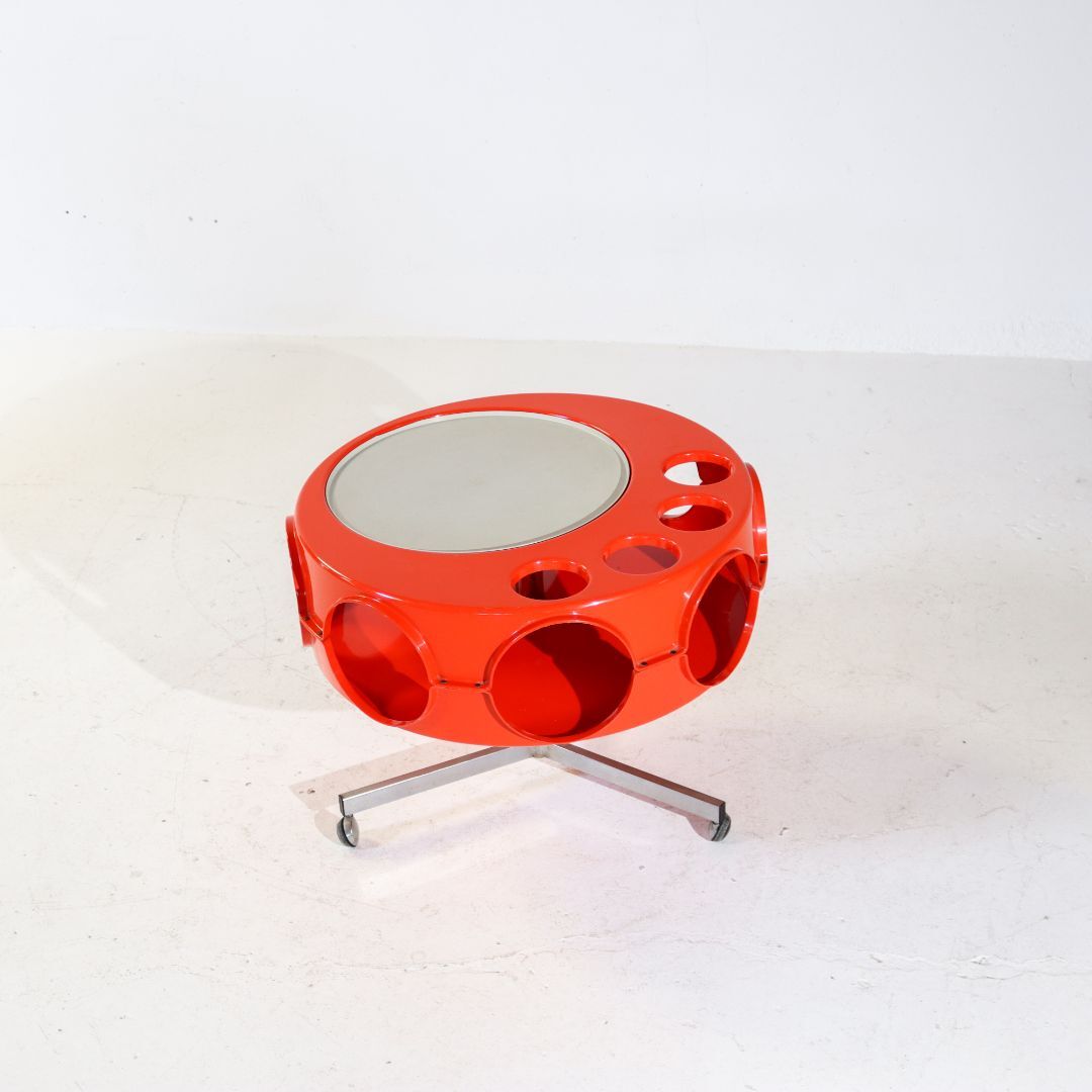 Space Age Curver Rotobar trolley