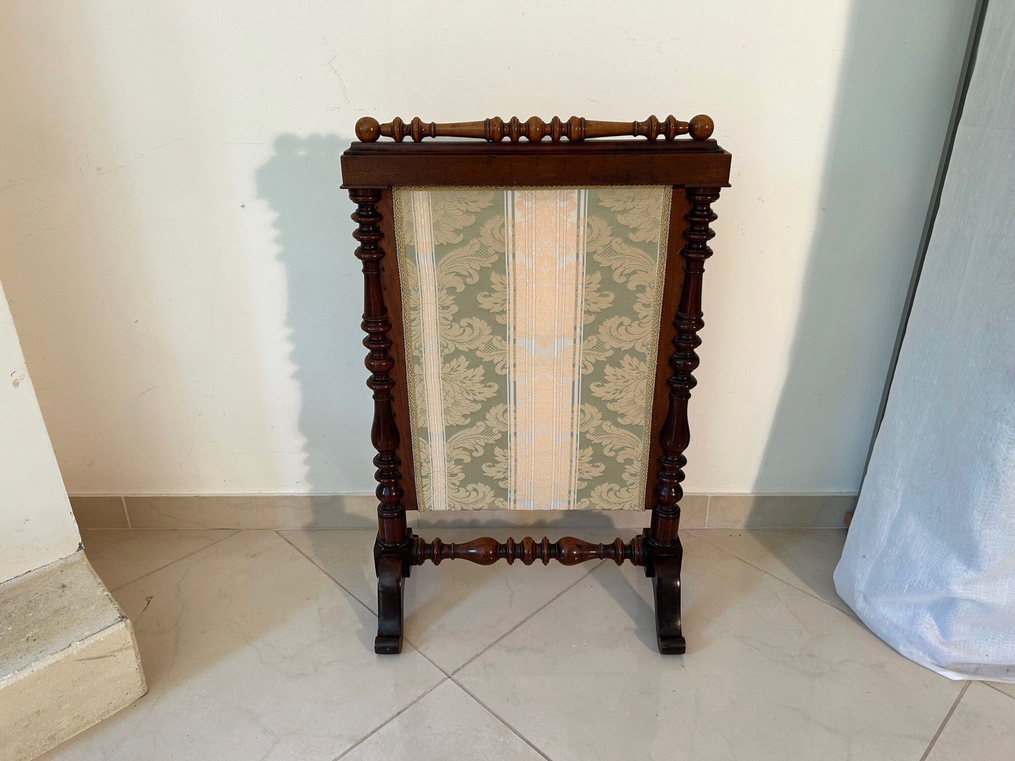 19th-century fireplace screen