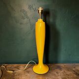 Large vintage ceramic lamp base in yellow – 1960s