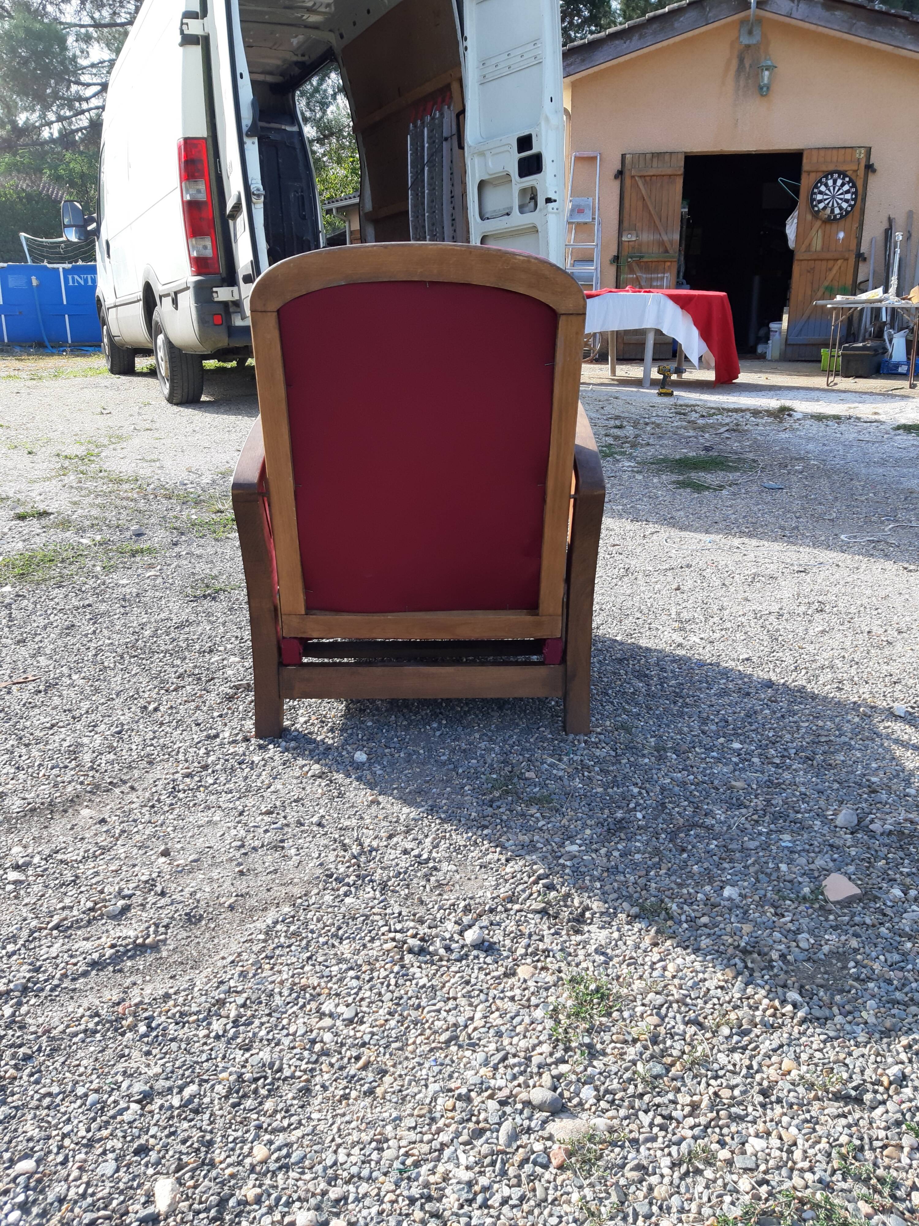 Fauteuil club dit " Maurice " des années 30