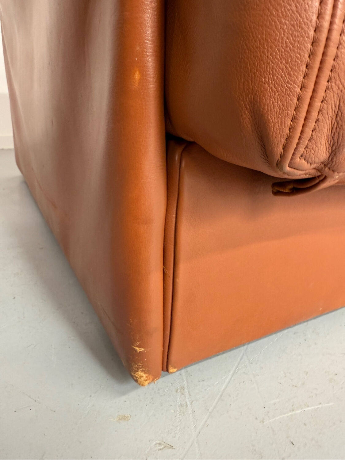 DESEDE ds 76 vintage design camel leather 2-seater sofa