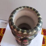 Candlestick, signed André L' Helgen. Mr. Keraluc. Quimper.Painted hand.