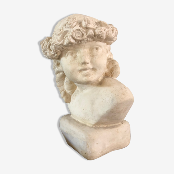 Plaster child's bust