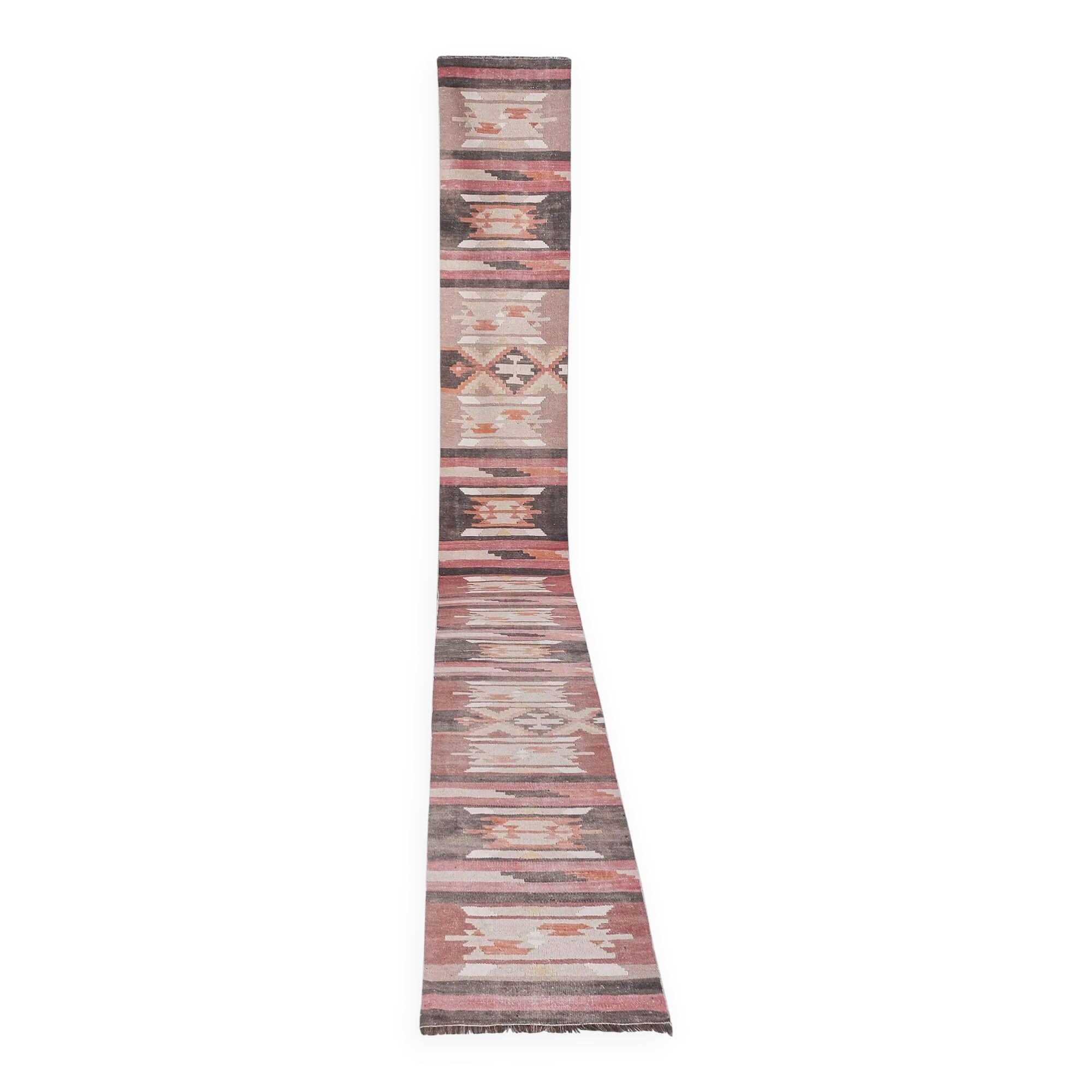 Vintage Turkish hallway rug 71x670 cm