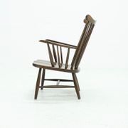 Fauteuil scandinave à dossier fuseau années 1960