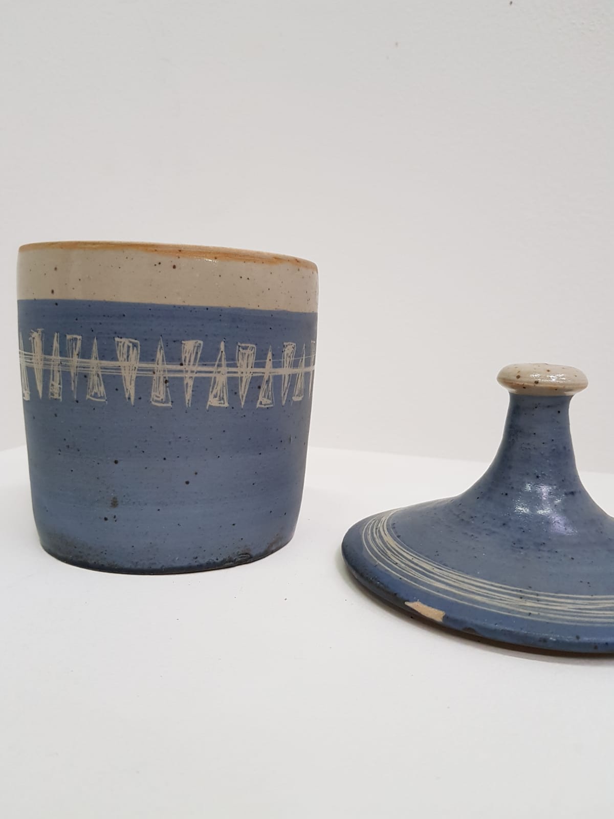 Large ceramic pot signed LB for Bernard LECUYER