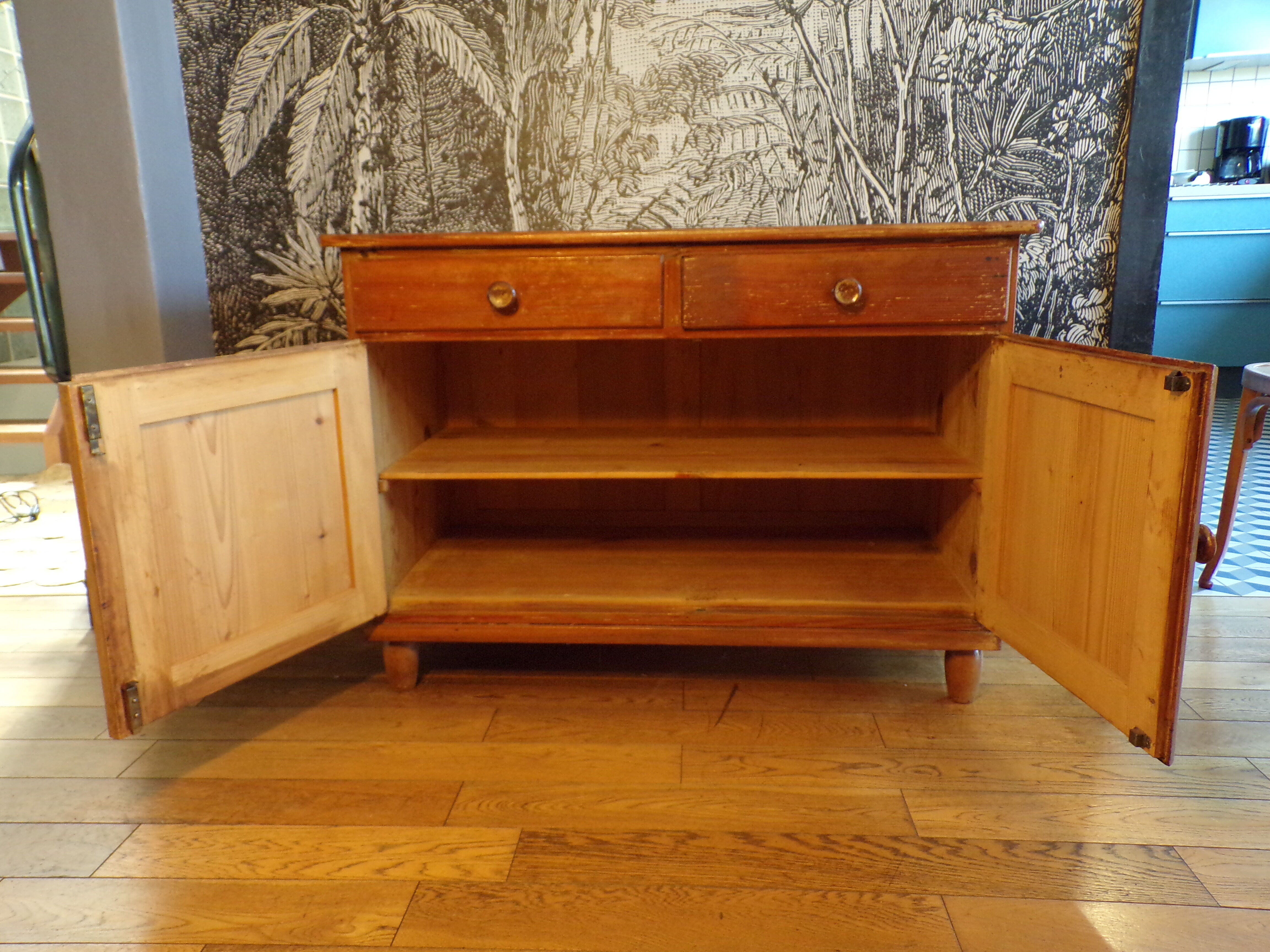 Parisian sideboard 2 doors in pine