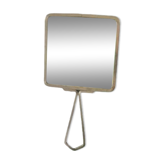 Art Deco hand face, beveled mirror, mercury, 19th century