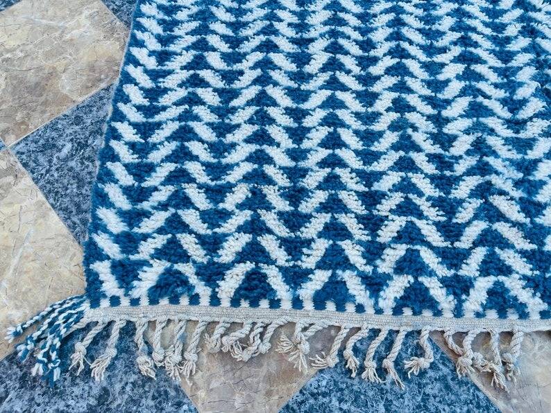 Wool rug 2.5/1.5 blue 💙