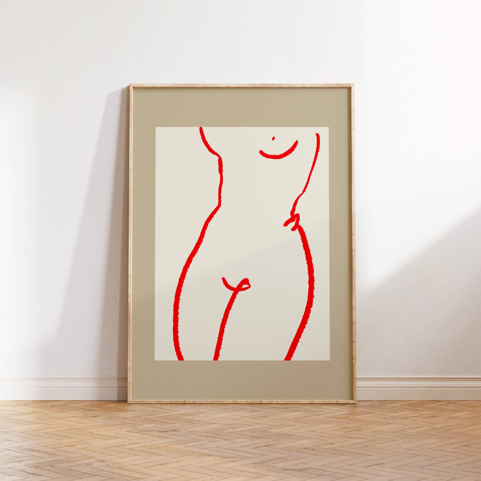 Female figure giclee art print, 50x70cm