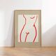 Female figure giclee art print, 50x70cm