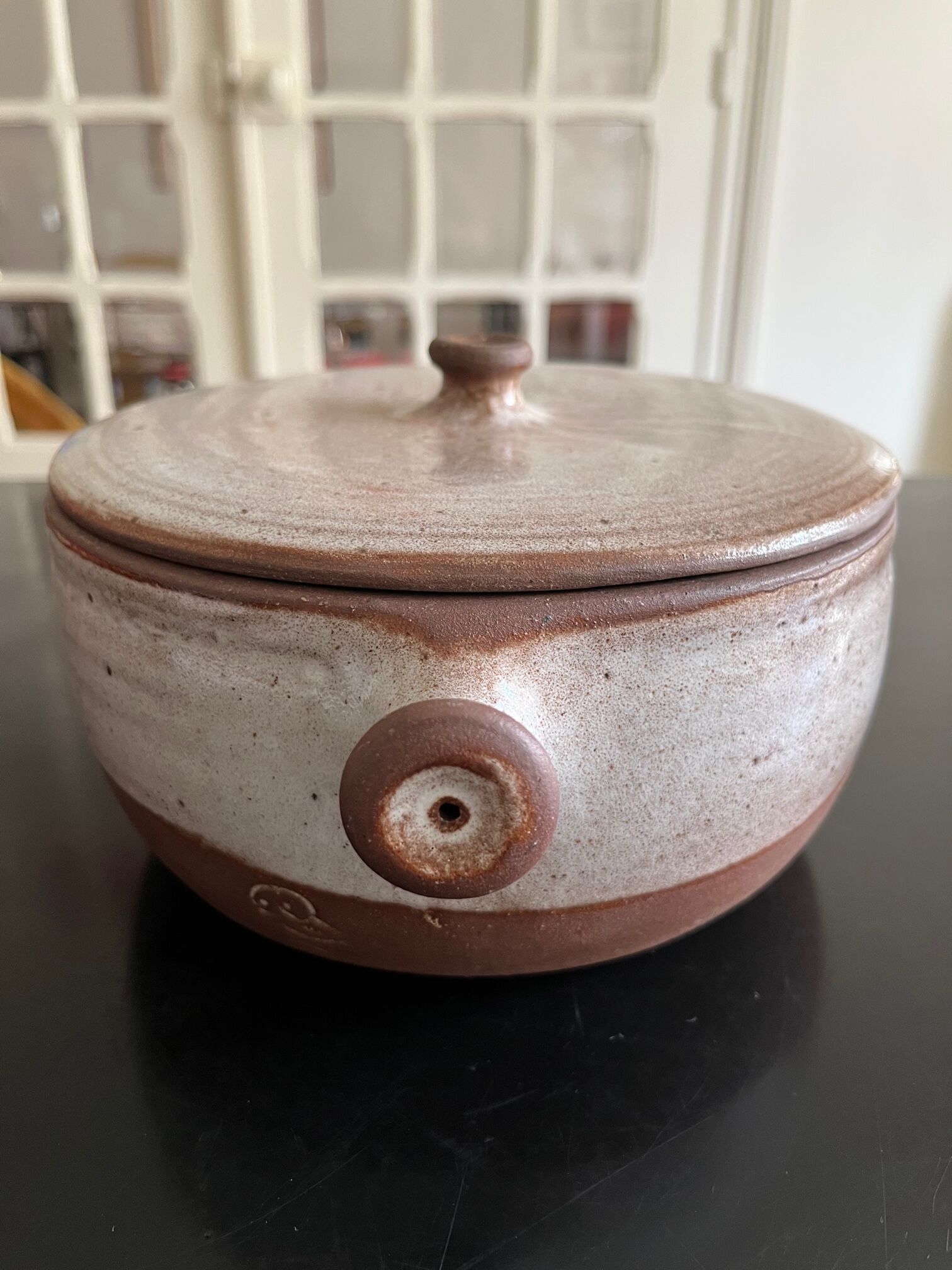 Ceramic covered pot pierlot ratilly workshop