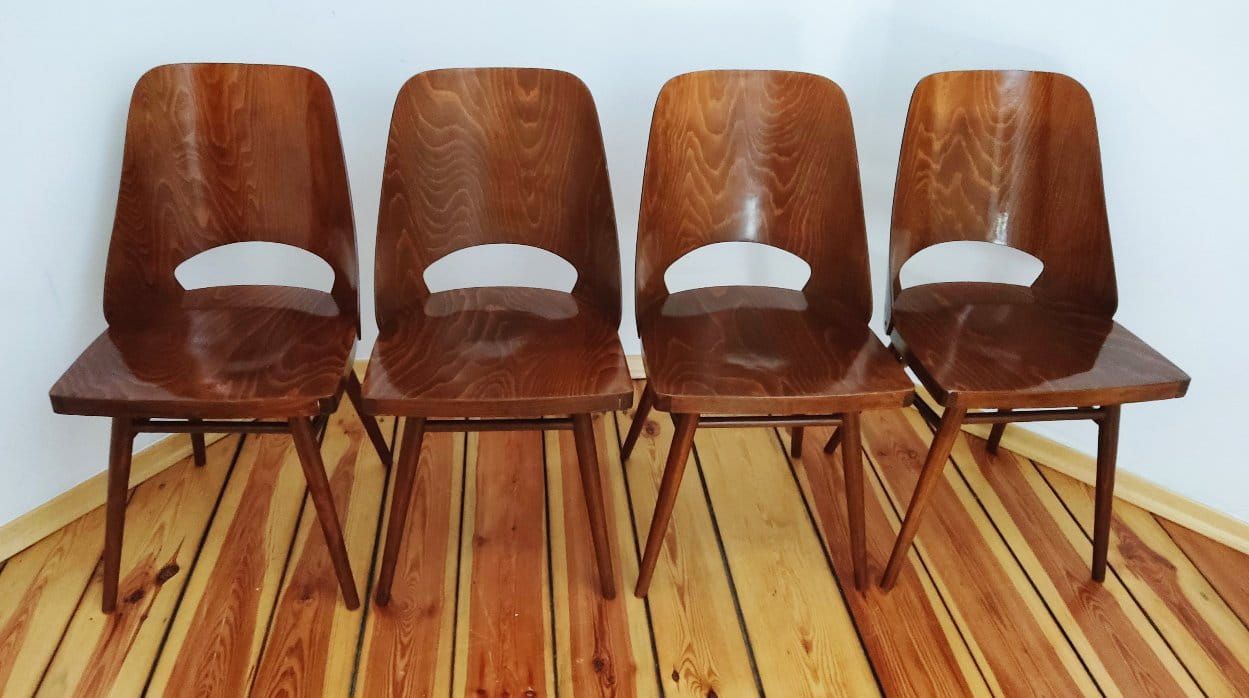 Set of Four Chairs by O. Haerdtl for TON, Czechoslovakia, 1960s