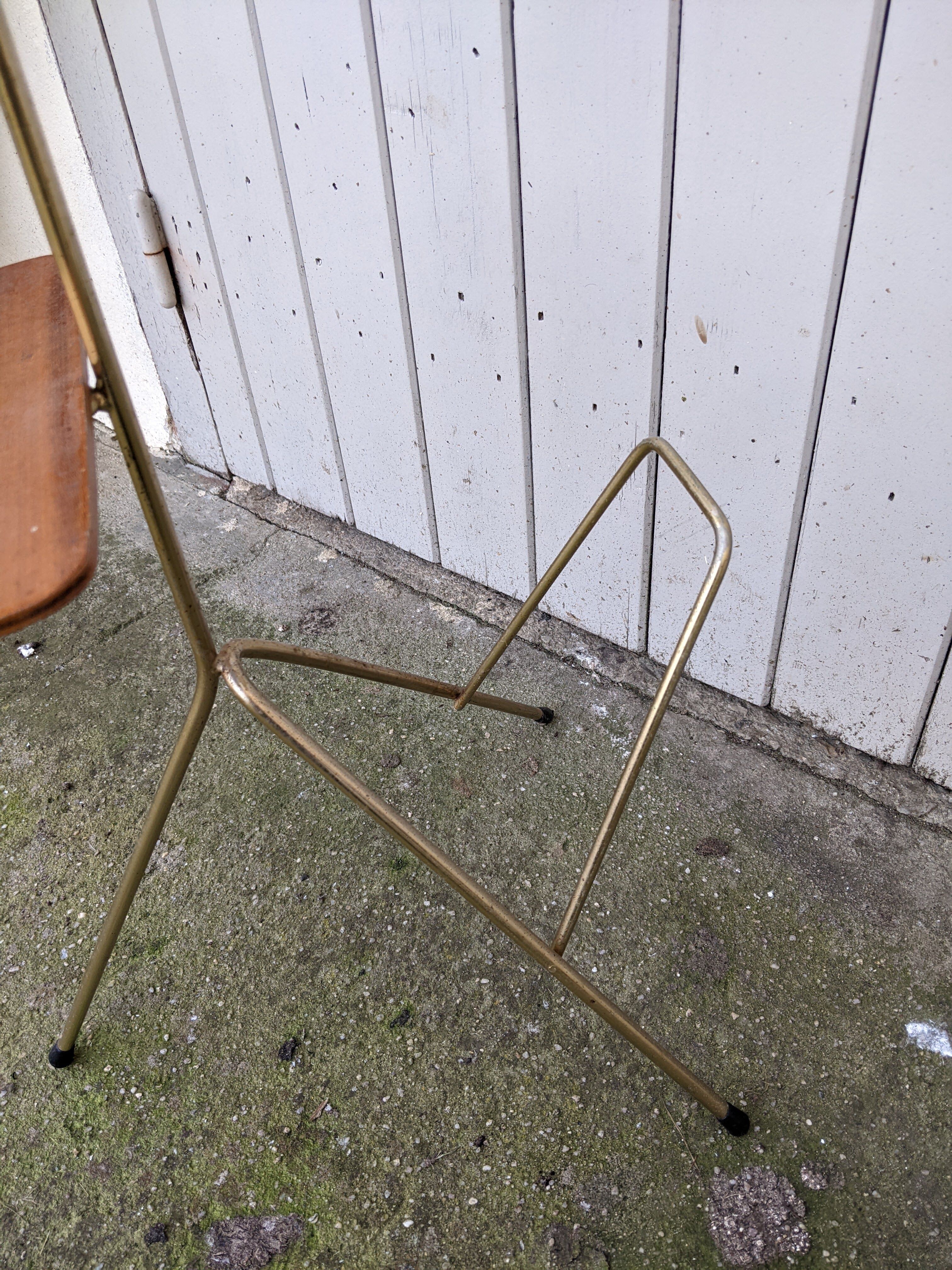 Old vintage brass tripod magazine ashtray