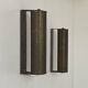 Pair of vintage modernist wall lights, solid brass, Sweden 1940s