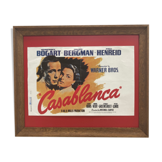 Framed Casablanca poster