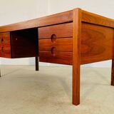 Vintage retro Danish mid-century rosewood desk by Christian Linneberg 1960s