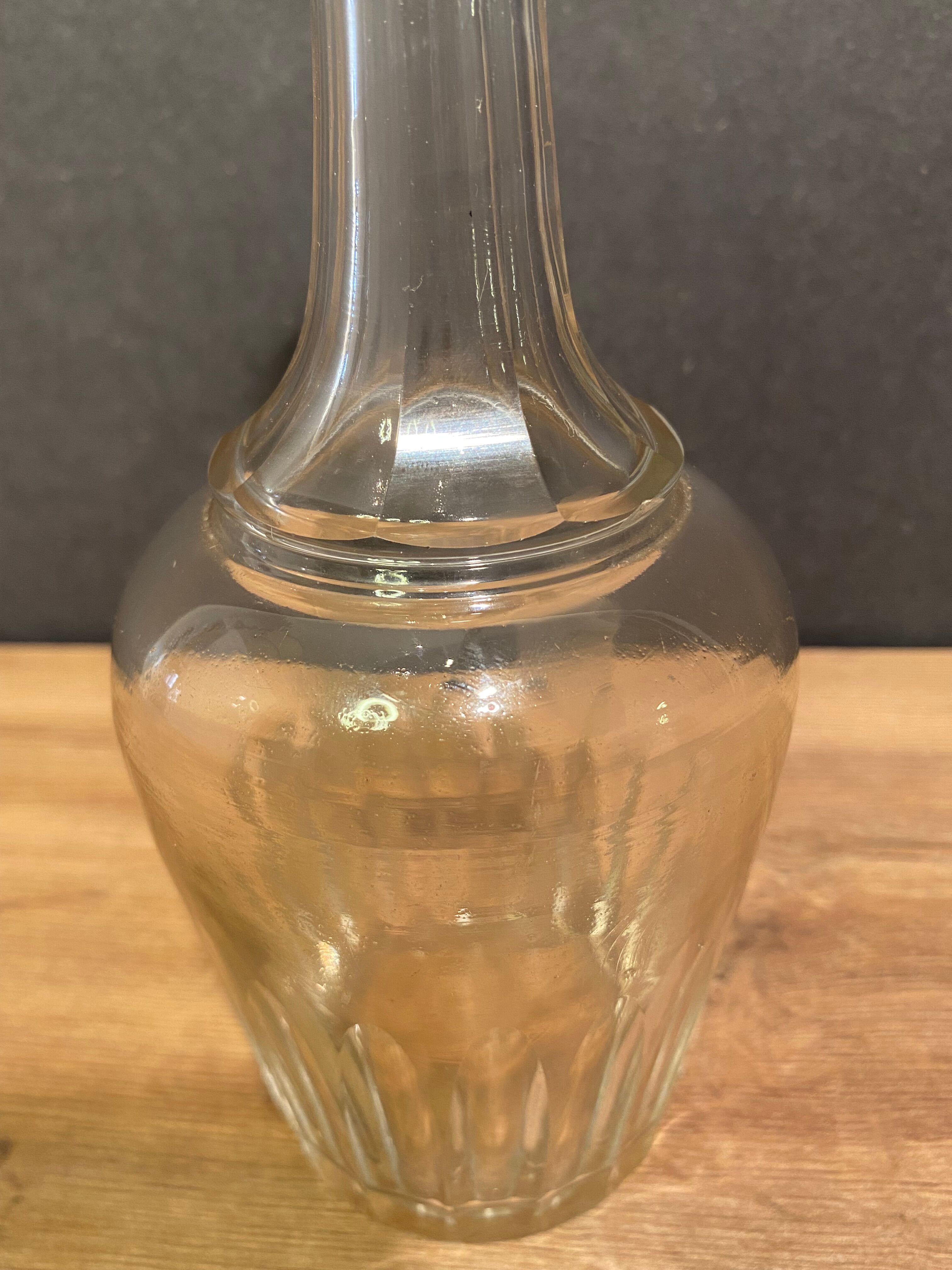 Crystal carafe nineteenth Napoleon III