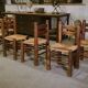 Ensemble de 6 chaises attribuées à Charles Dudouyt 1950’s