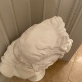 Ancient Status carved in platre , Italian handicraft from a castle