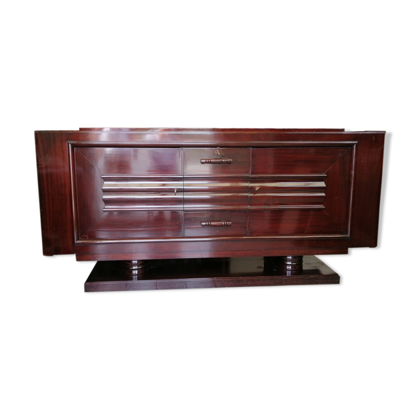 Mahogany buffet by Gaston Poisson, 1925-1930