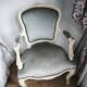 paire fauteuils style louis xv