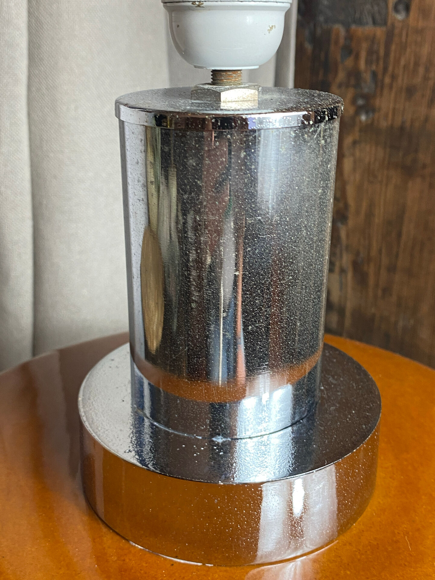 Large glazed ceramic lamp, 1970s