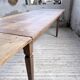 Solid oak farmhouse table with extensions (190-280cm) 1950