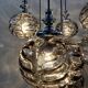 Vintage cascade pendant lamp – Oberglas Austria
