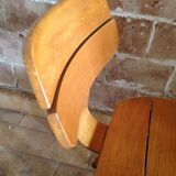 Children's chair Baumann a blades and curved wood Edition 1956