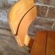 Children's chair Baumann a blades and curved wood Edition 1956