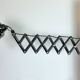 Industrial Black Enamel Scissor Wall Lamp, 1930s