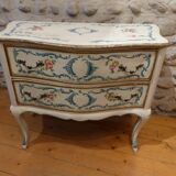Italian dresser two drawers décor on beige background