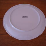 Fine white porcelain cake dish (creation A. Deshoulières)