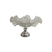 Antique wire glass bonbonniere on silver base