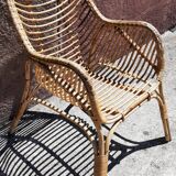 Rattan armchair (60s/70s)