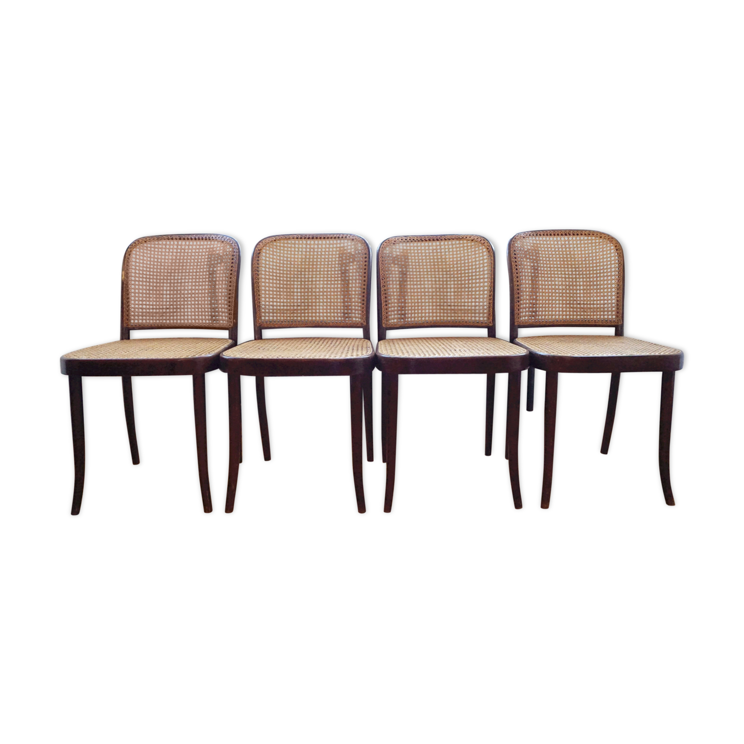 Set of 4 chairs Thonet model Prague 811