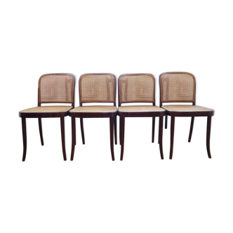 Set of 4 chairs Thonet model Prague 811
