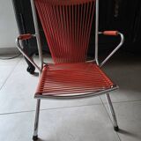 Scoubidou children's chair from the 60s