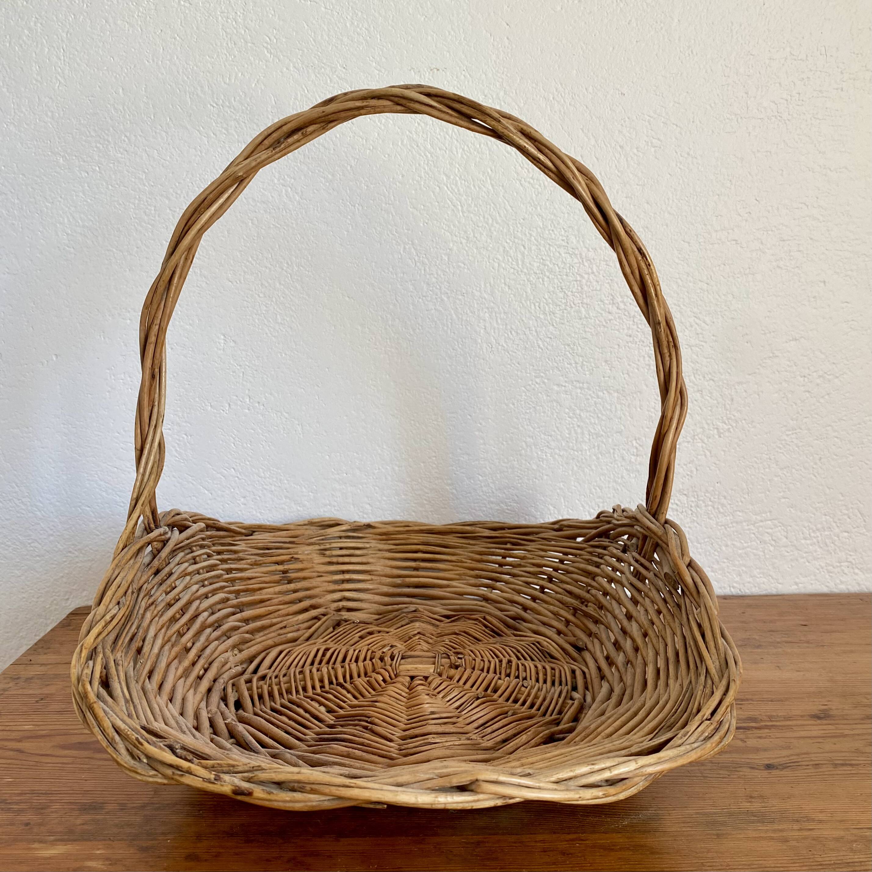 Wicker picking basket