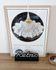 Vintage glass pendant lamp from Clichy