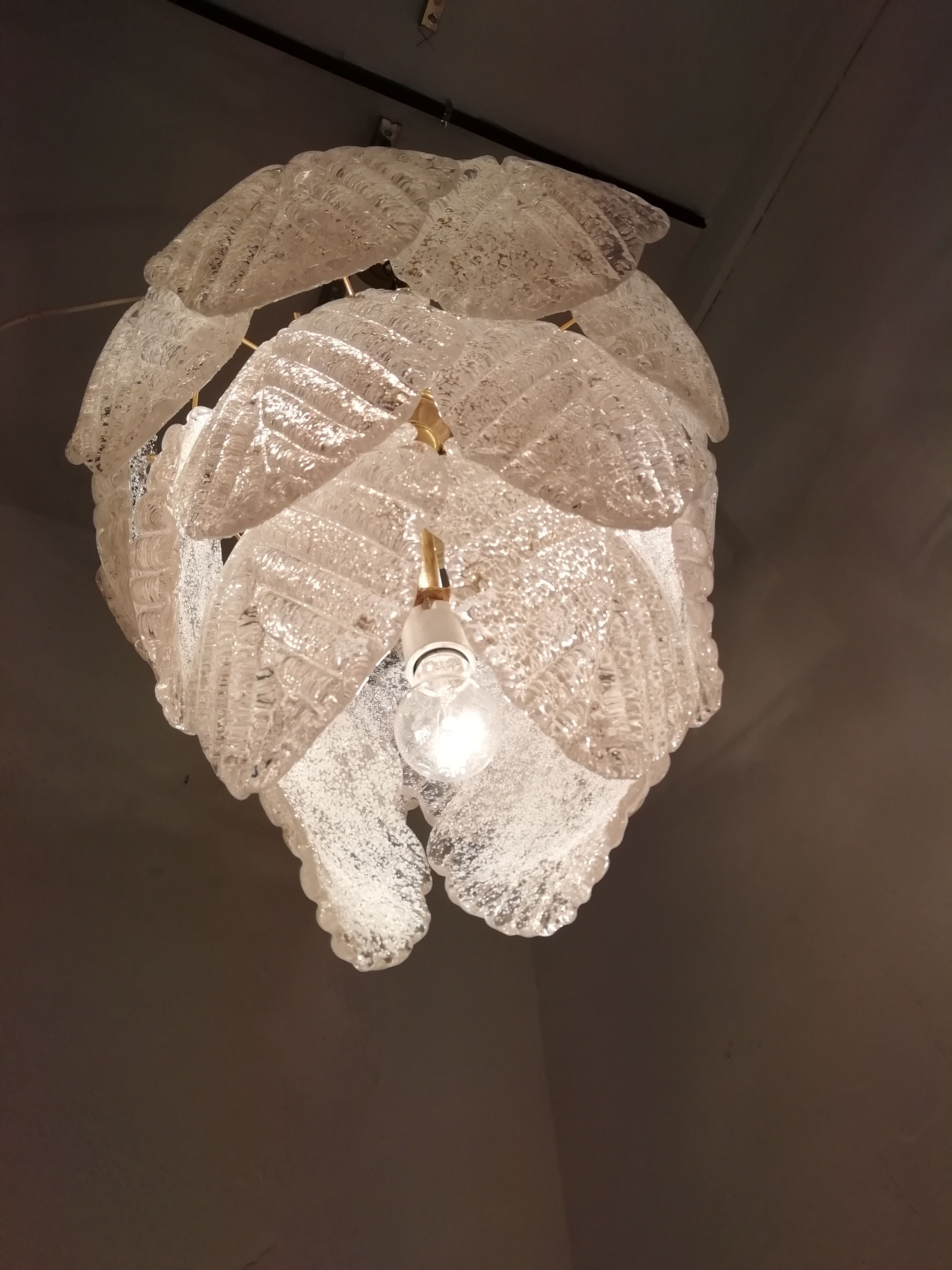 Murano Mazzega ceiling lamp